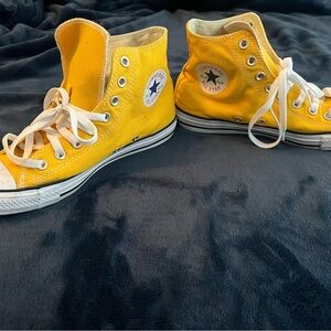 Converse Men’s Yellow High-Top Sneakers